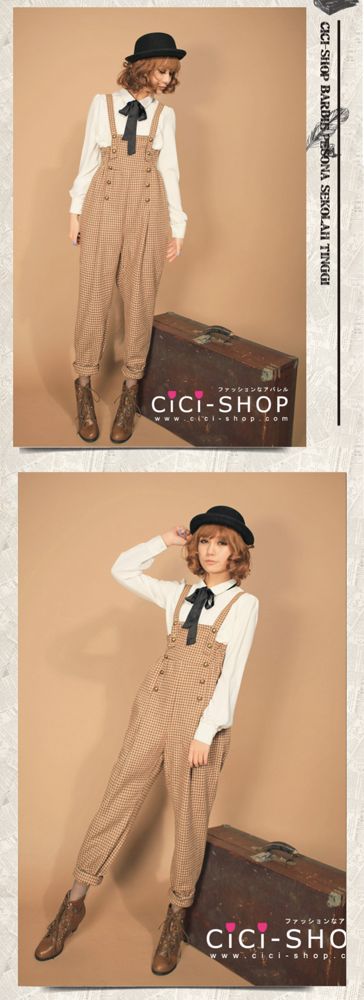 CiciShop2015秋冬小清新百搭甜美蝴蝶结长袖雪纺打底衬衫7910 白色 S