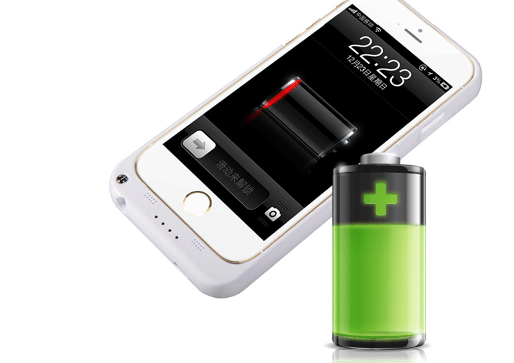 微品多苹果iphone4/4S/5/5s/6/6s背夹电池薄手机外壳充电器宝外置移动电源 i5/5s白色-4200毫安