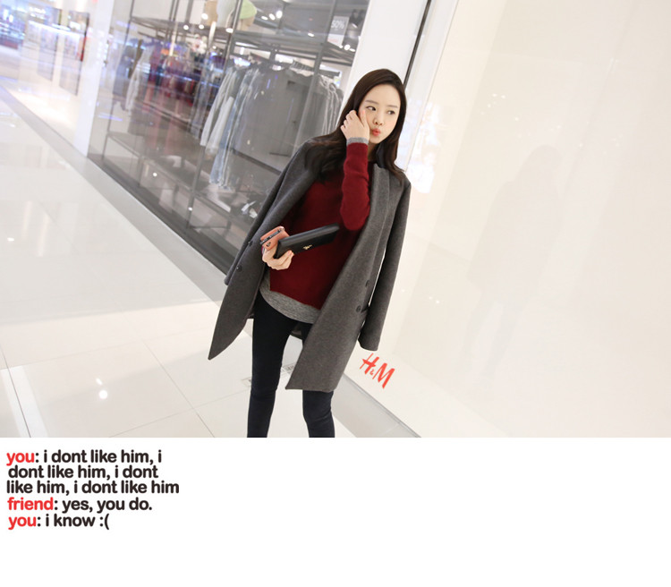 Gigi Lai following 2015 No. autumn and winter new product code women 200 catties a wool coat thick mm mount version in Korea thin long Leisure? jacket female gray hair L picture, prices, brand platters! The elections are supplied in the national character of distribution, so action, buy now enjoy more preferential! As soon as possible.