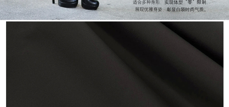 e街 2015夏季新款韩版OL女士纯色中腰直筒修身工装职业西裤九分长裤子 黑色 L