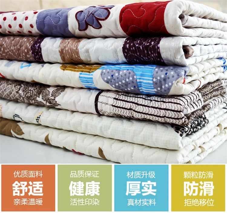 美美爱 防滑沙发垫四季布艺坐垫欧式时尚特价沙发巾套夏季沙发垫飘窗垫 彩条 90*210cm