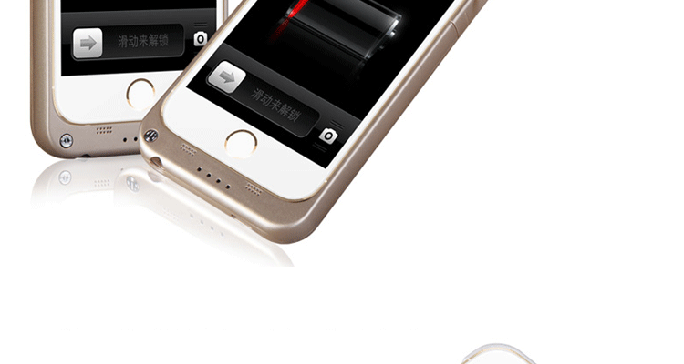 微品多苹果iphone4/4S/5/5s/6/6s背夹电池薄手机外壳充电器宝外置移动电源 i5/5s白色-4200毫安