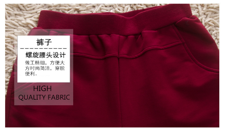 Tianan 2015秋装新款女装  欧美时尚套装女潮气质 运动休闲两件套套装女 红色 L
