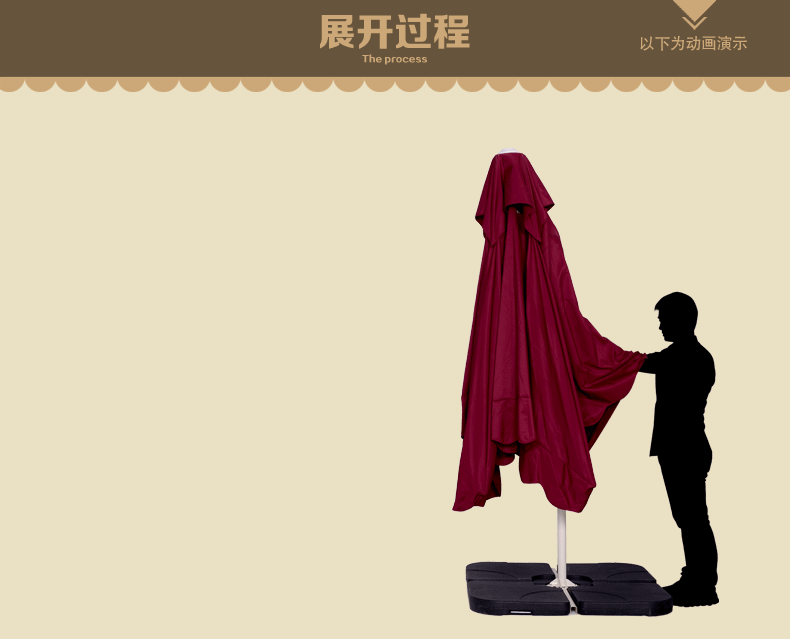 京好 扳手伞太阳伞户外庭院遮阳遮雨伞摆摊钓鱼阳台天台室外花园大型