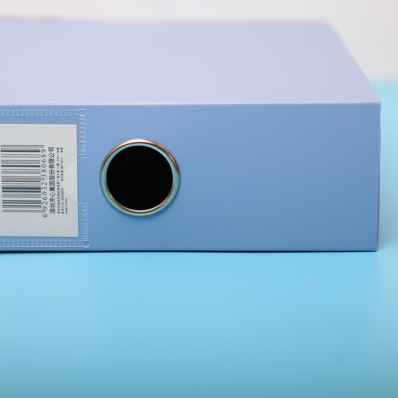 齐心(Comix) 10个装 35mm加厚档案盒/A4文件盒/牢固耐用粘扣资料盒 收纳盒 蓝色 办公用品A1248-10