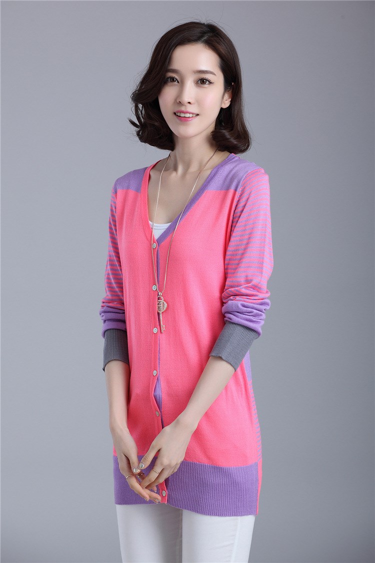 2014<em>开衫</em>甜美针织衫 春<em>款开衫</em>女式针织衫 <em>年轻</em>