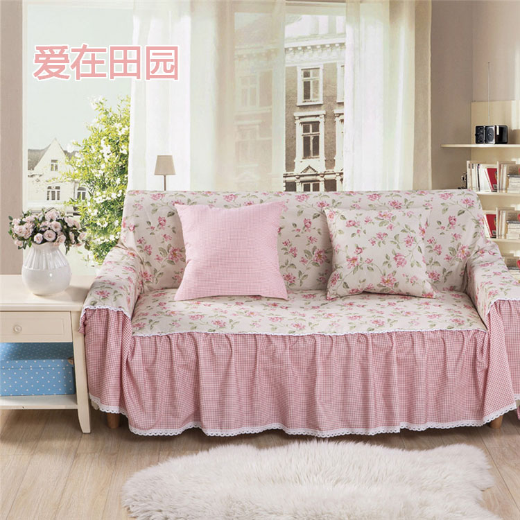 
                                        路派LUPAI   加厚帆布印花沙发套双人沙发巾全包防滑沙发罩沙发垫 帆布沙发套神秘恋人 210*350cm四人                