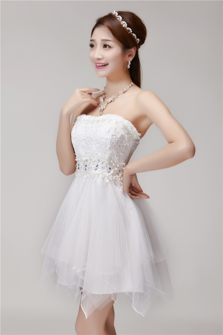 The 2015 summer lip dresses manually staple pearl diamond temperament and Sau San groups chest bridesmaid dress skirt white L picture, prices, brand platters! The elections are supplied in the national character of distribution, so action, buy now enjoy more preferential! As soon as possible.