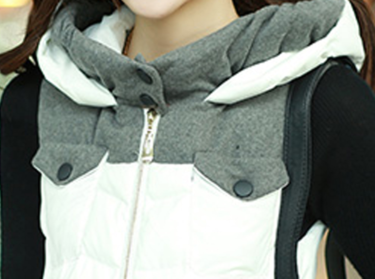 2015新款韩版修身时尚新型保暖羽绒棉马甲女春秋 蓝色 M