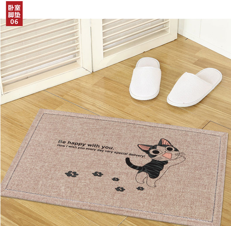 半岛良品玄关进门口入户地垫门垫门厅卧室脚垫子厨房防滑吸水地毯 韩国情侣 50cm*160cm