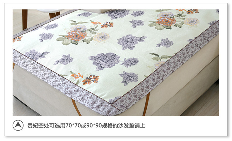 美美爱  夏季凉席沙发垫夏凉垫冰丝藤席坐垫冰藤组合沙发垫防滑定制 罗马风情 80*210cm单条装
