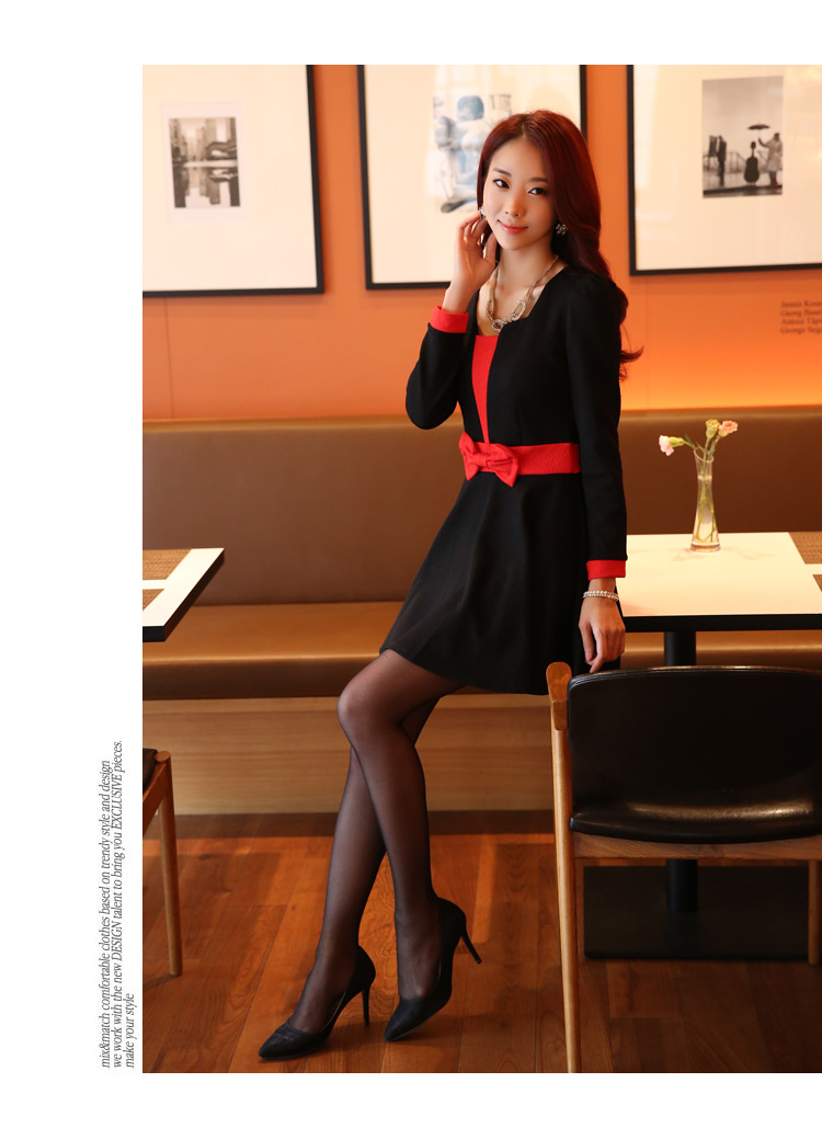 C.o.d. 2015 Summer new stylish look elegant Sau San long-sleeved auspicious spell large apron skirt in the skirt thick MM larger dress black XXL picture, prices, brand platters! The elections are supplied in the national character of distribution, so action, buy now enjoy more preferential! As soon as possible.
