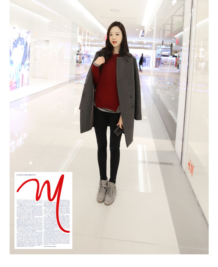 Gigi Lai following 2015 No. autumn and winter new product code women 200 catties a wool coat thick mm mount version in Korea thin long Leisure? jacket female gray hair L picture, prices, brand platters! The elections are supplied in the national character of distribution, so action, buy now enjoy more preferential! As soon as possible.