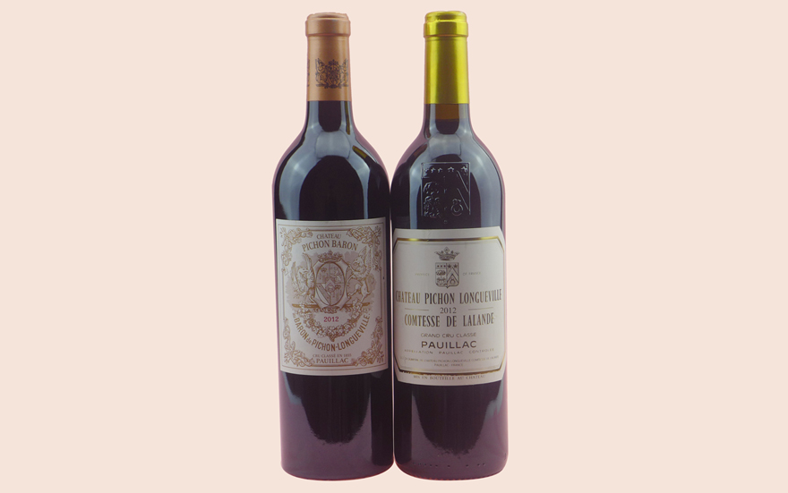 2012年 碧尚男爵,女爵酒庄干红葡萄酒 750ml 各1瓶 【2325】法国 红酒