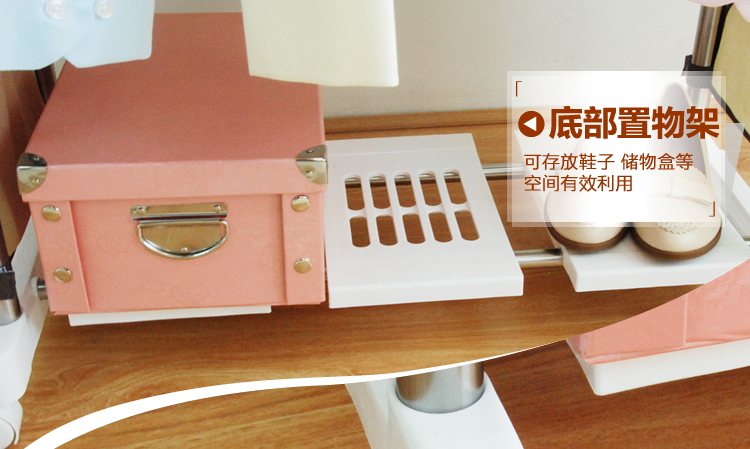 爱丽思IRIS 可伸缩带滑轮不锈钢室内晾晒架晒衣架 SPI-800 白色 收纳尺寸 80*43*85cm