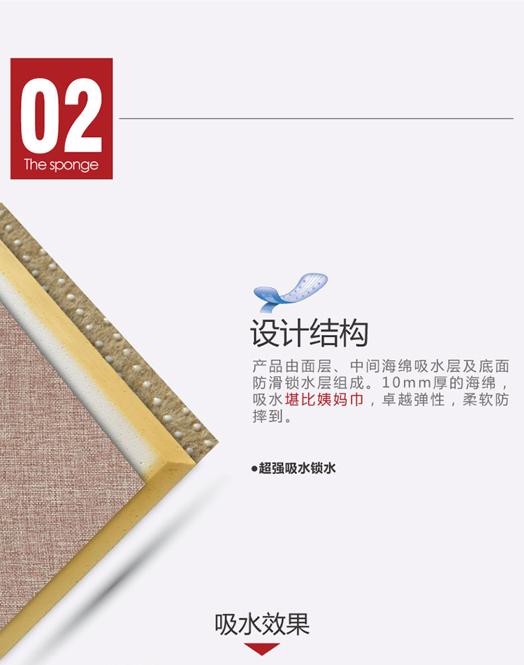 半岛良品玄关进门口入户地垫门垫门厅卧室脚垫子厨房防滑吸水地毯 韩国情侣 50cm*160cm