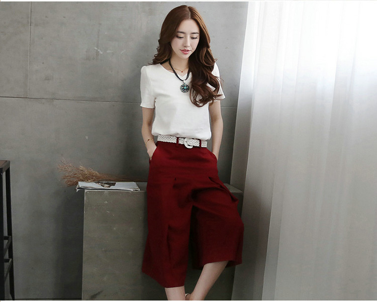 As the bubbles 20152015 new female summer stylish cotton Ma meter wide leg trousers + cotton Ma T-shirt two-piece lounge suite 10,520 A B wine red M pictures, price, brand platters! Elections are good character, the national distribution, so why buy now enjoy more preferential! Health