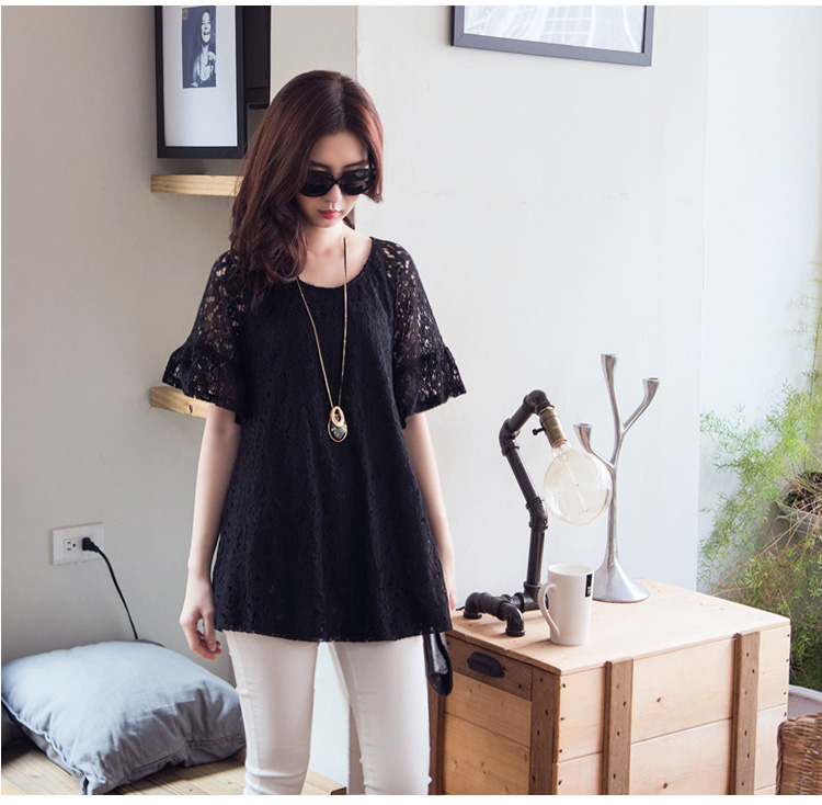 Yi Li Xuan 2015 summer new, indeed the greater King, women's clothing, long sleeved shirt T shirt thick mm video thin lace shirt black 6 XL pictures, price, brand platters! Elections are good character, the national distribution, so why buy now enjoy more preferential! Health