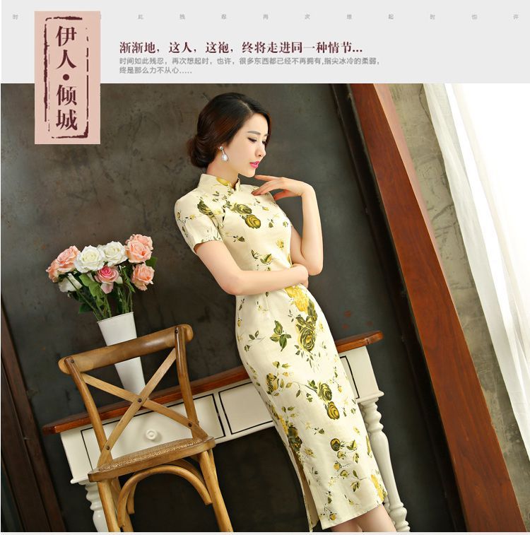 Mr Ronald, Retro improvements ILELIN2015 cotton linen national wind in Long of the forklift truck qipao Linen Dress qipao arts of the Republic of Korea Air-dress if blue S picture, prices, brand platters! The elections are supplied in the national character of distribution, so action, buy now enjoy more preferential! As soon as possible.