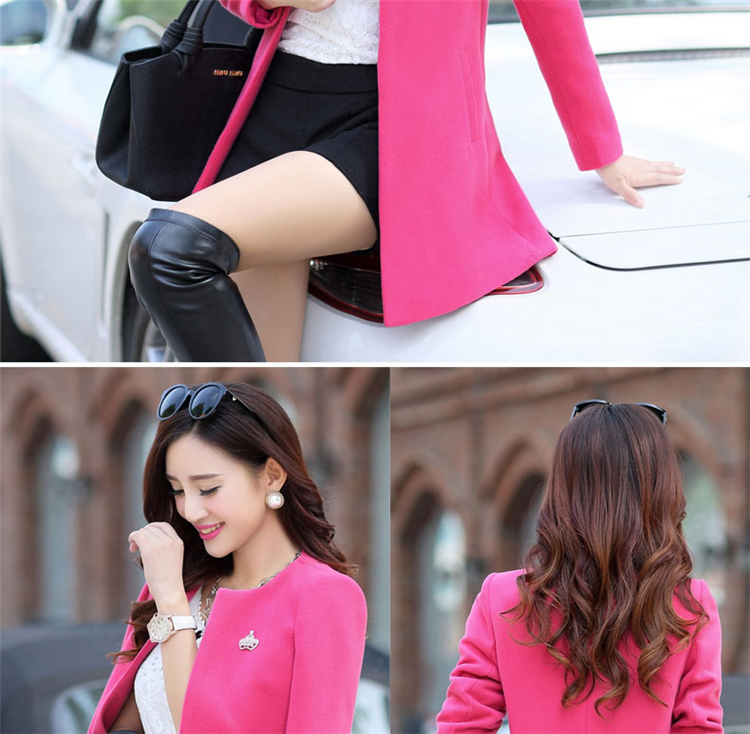 Gigi Lai following 2015, No. early winter coats? New Gross Korean version of large numbers of women in the long winter coats)? female cardigan windbreaker pink S picture, prices, brand platters! The elections are supplied in the national character of distribution, so action, buy now enjoy more preferential! As soon as possible.