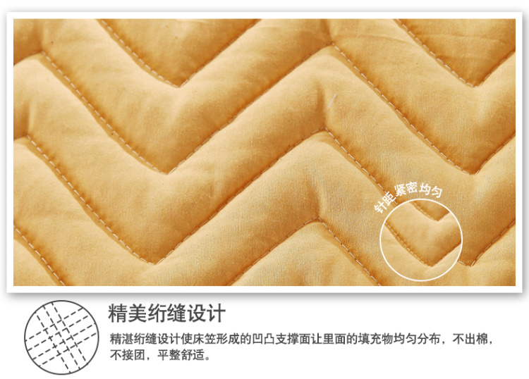 洛寐 夹棉床笠 加厚床罩床单席梦思床垫保护套 单件床套 驼色 100cmx200cm