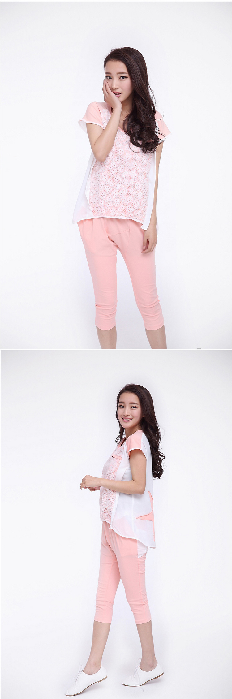 C.o.d. larger female thick MM2015 new stylish Capri chiffon leisure wears short-sleeved larger temperament kit Korean female summer pink 3XL picture, prices, brand platters! The elections are supplied in the national character of distribution, so action, buy now enjoy more preferential! As soon as possible.