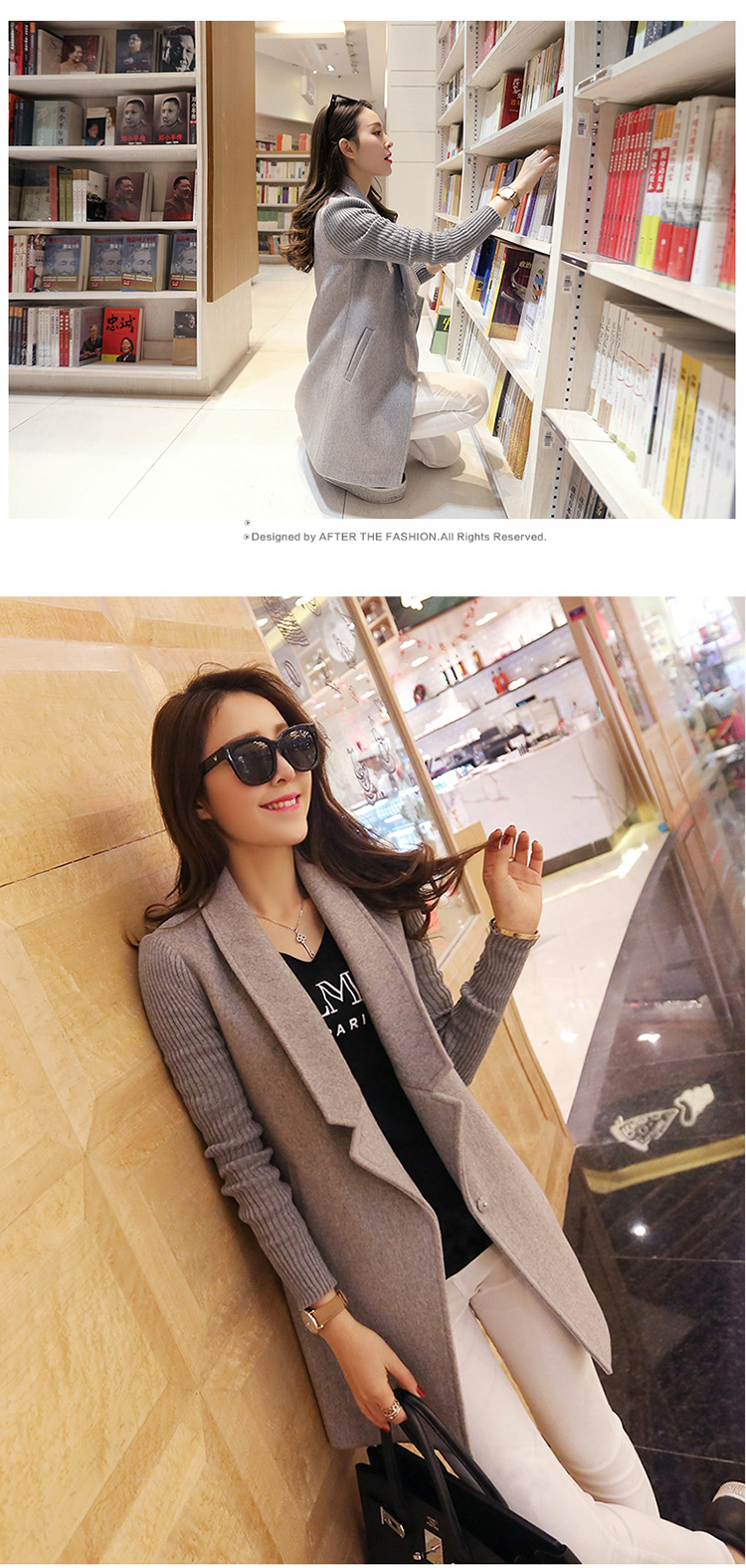 Ms Audrey EU Bai Ya 2015 Autumn new Korean version of a wool coat leisure spring and autumn the auricle of the girl-Mao jacket coat girl in long?) G5893 Light Gray L picture, prices, brand platters! The elections are supplied in the national character of distribution, so action, buy now enjoy more preferential! As soon as possible.