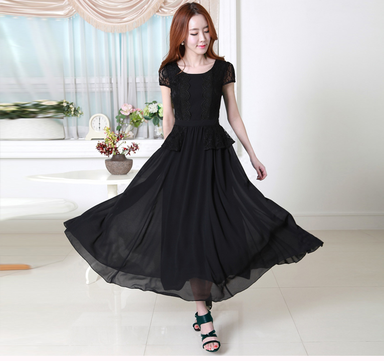 C.o.d. 2015 Summer thick MM THIN large number of Sau San video Women's stylish chiffon lace skirt long skirt large-sin XXXL Blue Photo, prices, brand platters! The elections are supplied in the national character of distribution, so action, buy now enjoy more preferential! As soon as possible.