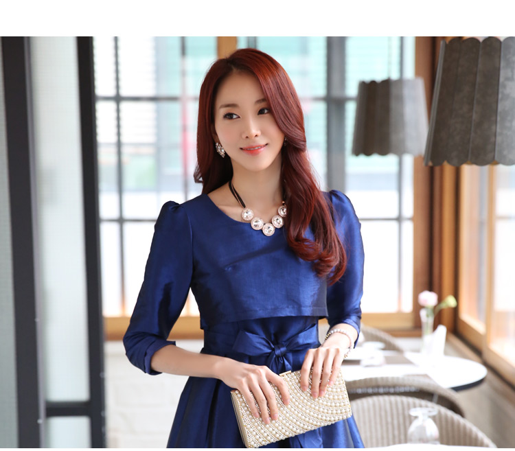 C.o.d. 2015 Summer new stylish look long-sleeved leave two elegant A Skirt Sau San bon bon apron skirt thick MM larger dress wine red M picture, prices, brand platters! The elections are supplied in the national character of distribution, so action, buy now enjoy more preferential! As soon as possible.