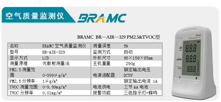 博朗通330 空气质量监测仪 甲醛检测仪测试甲