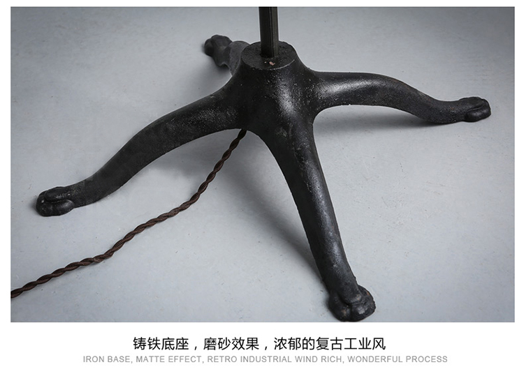 KC灯具 复刻版O.C.WHITE铜制工业风复古美式古董长臂落地灯 KC-F3198A含A19