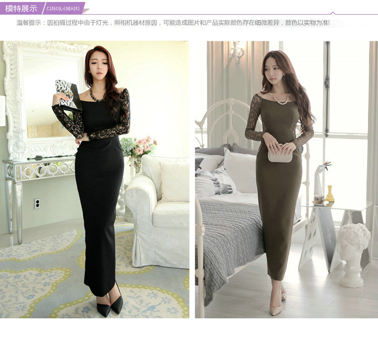 The economy Cayman 2015 autumn and winter, the Korean women sexy package and lace long-sleeved OL style dress dress dress army green XL pictures, price, brand platters! Elections are good character, the national distribution, so why buy now enjoy more preferential! Health