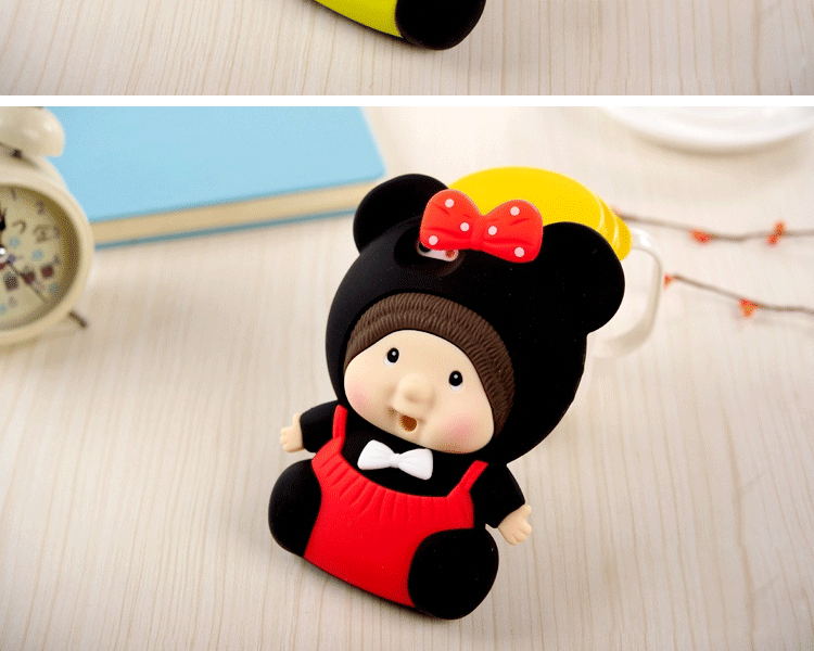 
                                        微品多 苹果6手机壳 iPhone6/6s/6plus/6splus 5s蒙奇奇全包硅胶套 红色 i6plus                