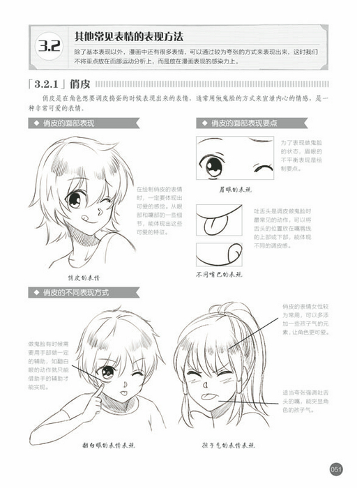 漫画素描技法完全教程——表情动作篇