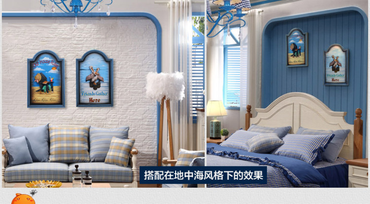 英伦欧堡 地中海风情家居装饰画壁画 创意3D立体浮雕壁饰客厅墙面壁挂画 XY0021.