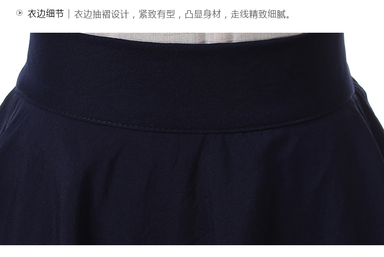馨语町2015夏新款韩版气质淑女装雪纺上衣显瘦两件套套裙  9100 上白下蓝 S