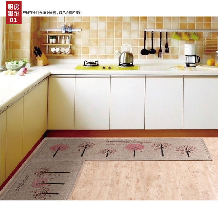 半岛良品玄关进门口入户地垫门垫门厅卧室脚垫子厨房防滑吸水地毯 韩国情侣 50cm*160cm