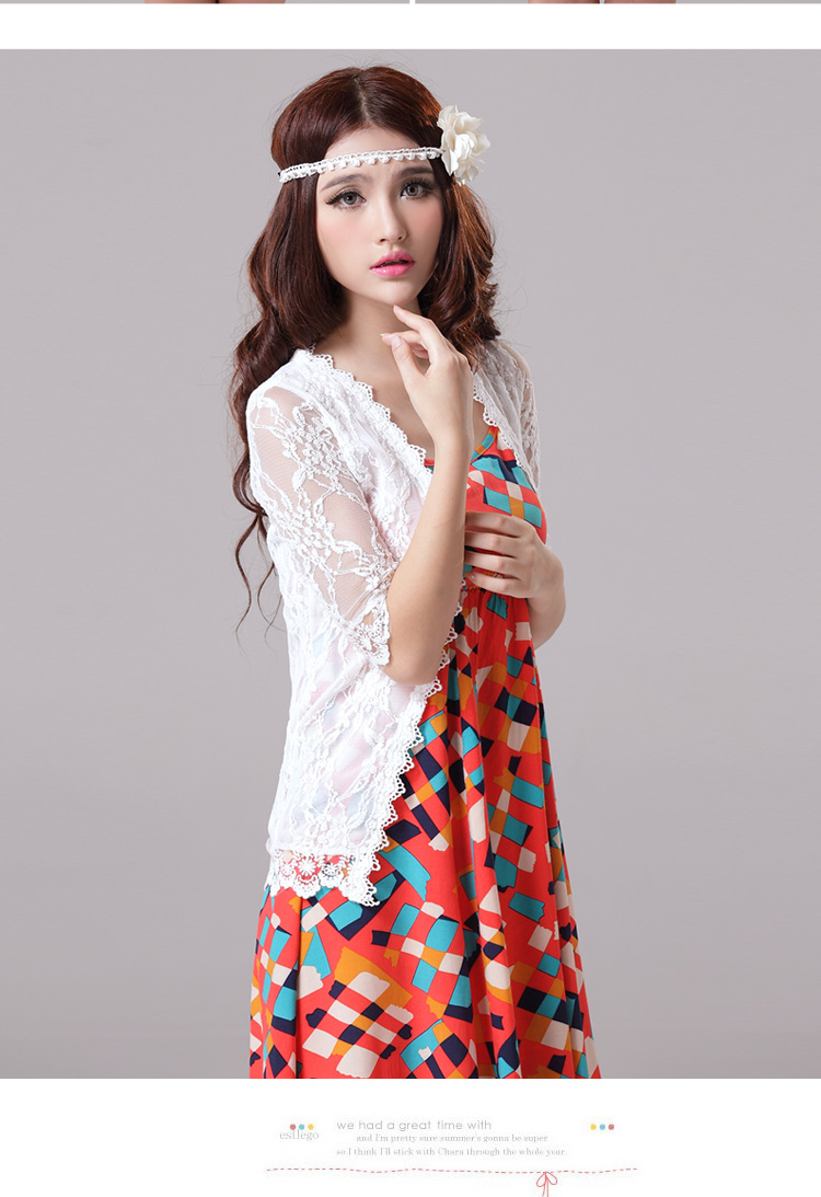 芊尚美2014春夏新款蕾丝<em>开衫小披肩短外套</em>女