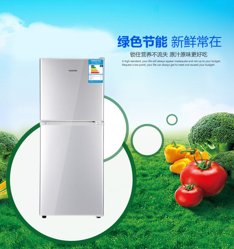 花(SAKURA)BCD-136 136升双门家用电冰箱怎