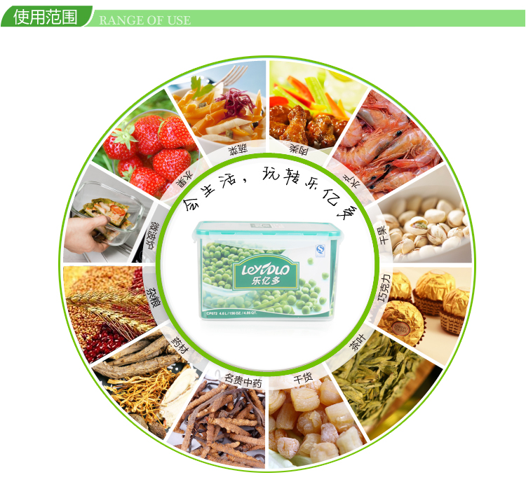 
                                        乐亿多大容量保鲜盒塑料收纳盒密封防虫米桶箱4.6L                