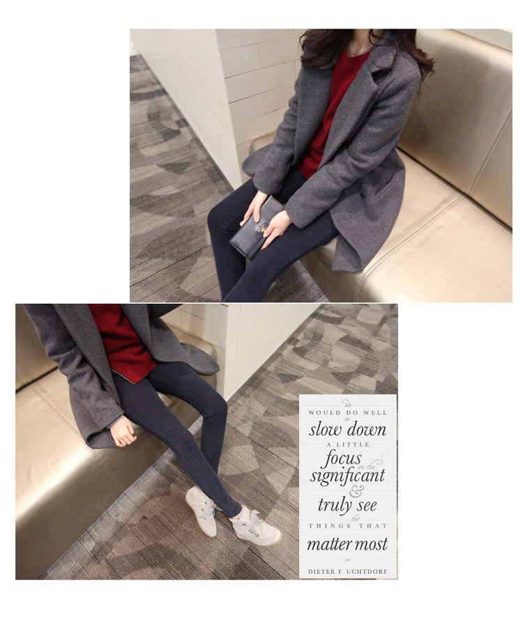 Gigi Lai following 2015 No. autumn and winter new product code women 200 catties a wool coat thick mm mount version in Korea thin long Leisure? jacket female gray hair L picture, prices, brand platters! The elections are supplied in the national character of distribution, so action, buy now enjoy more preferential! As soon as possible.