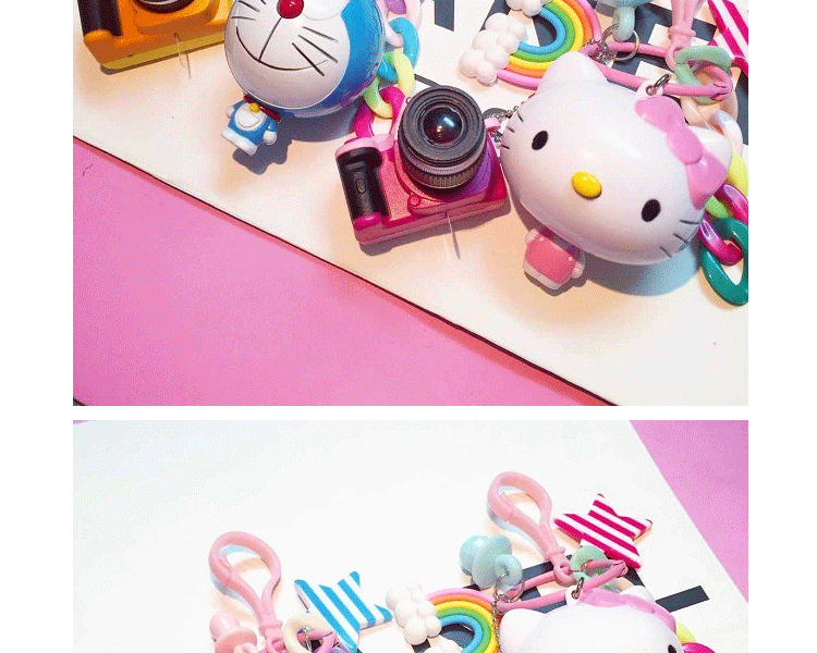 机器猫叮当猫hello kitty凯蒂猫可爱卡通车钥匙扣包包挂件圈 叮当猫