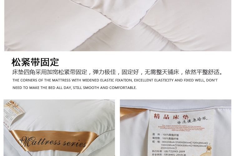 
                                        允儿羽丝绒床褥冬季学生加厚羽丝绒床垫酒店榻榻米床褥子可折叠单双人 灰-5cm 180*200                