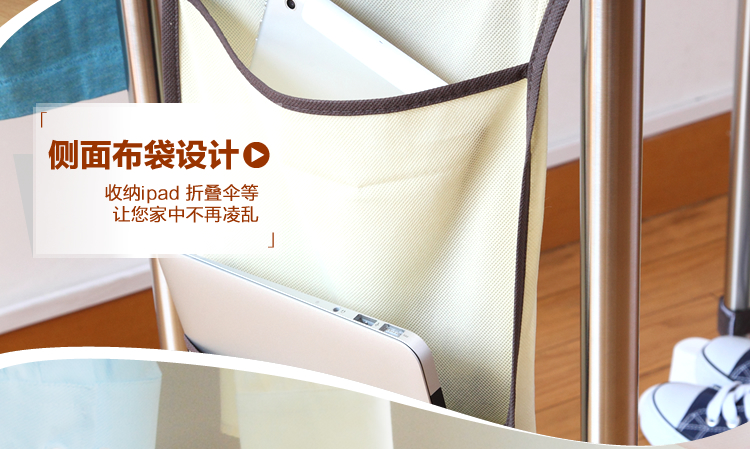 爱丽思IRIS 可伸缩带滑轮不锈钢室内晾晒架晒衣架 SPI-800 白色 收纳尺寸 80*43*85cm