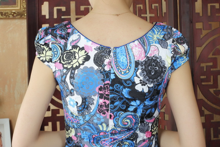 Mrs Ingrid sprawl economy summer dresses female Chinese China wind improved cheongsam dress dresses daily short cheongsam dress dress D 0243 figure XXL pictures, price, brand platters! Elections are good character, the national distribution, so why buy now enjoy more preferential! Health