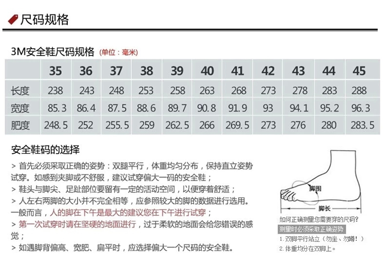 3M 3022防护鞋 防静电 耐油 耐磨 耐酸碱 防滑 防砸防刺穿 男女工作劳保鞋 40