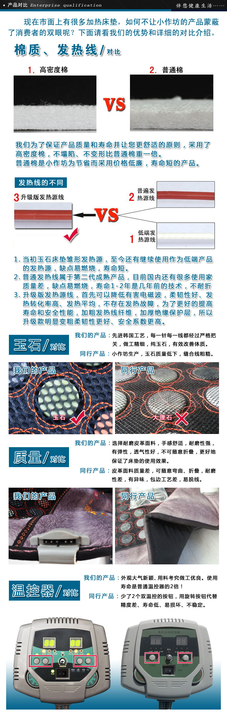 满乡玉宝正品 网面锗石坐垫办公室坐垫电加热玉石坐垫赭石托玛琳坐垫 45cm*45cm