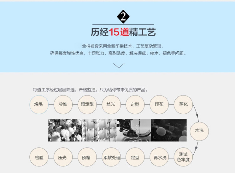 
                                        钰伊仁 全棉被套 纯棉单件 单双人被罩纯棉床品用品 蓝叮当棉 150*200cm                