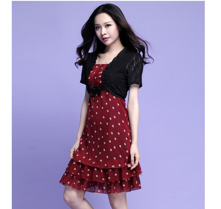 C.o.d. 2015 Summer new stylish casual temperament classic code women dot chiffon lace leave two garment bon bon skirt skirt black XXXXL cake picture, prices, brand platters! The elections are supplied in the national character of distribution, so action, buy now enjoy more preferential! As soon as possible.