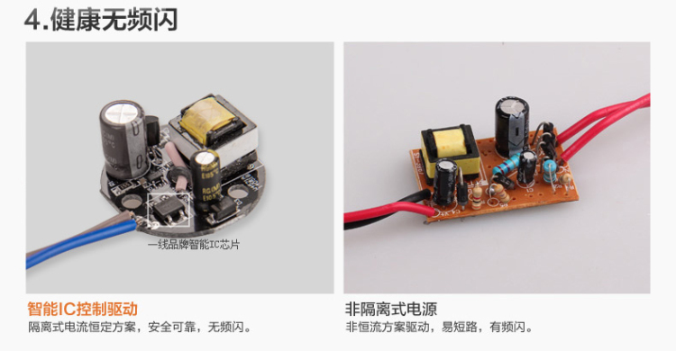 洲明翰源LED射灯筒灯客厅灯背景墙灯3W超亮HSD651三星芯片暖白光